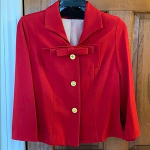 NWOT CABI valentine red dress blazer